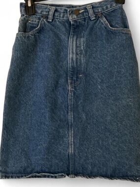 Vintage Gitano Express High Waisted Denim Skirt Medium Wash Jean Pencil 5/6 23